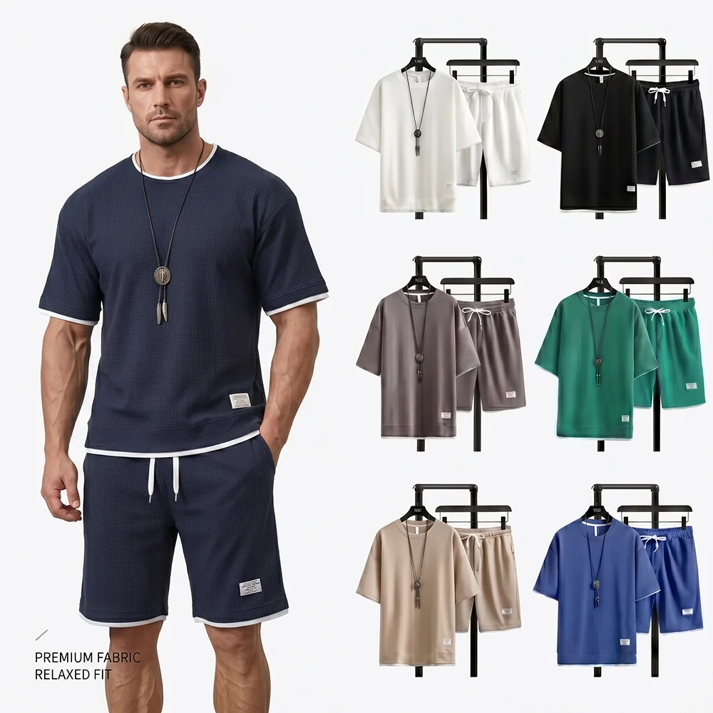 Streetwear Brand Shorts - Conjunto Deportivo de Verano para Hombre,