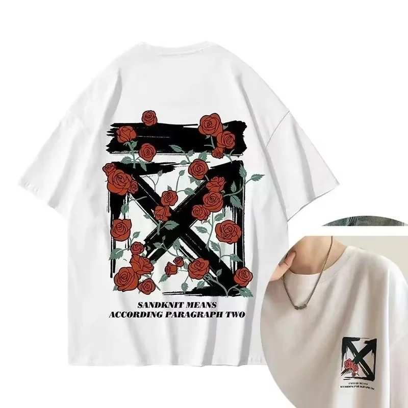 Streetwear Brand Korea - Camiseta de Algodón 2026 con Estampado