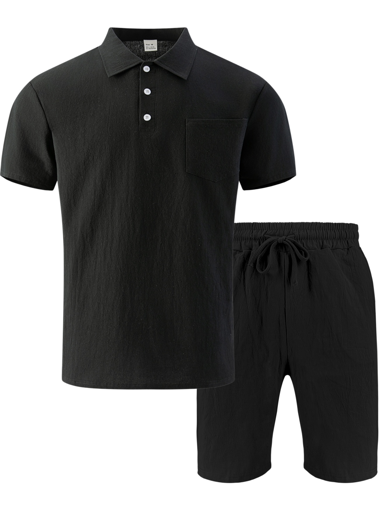 Streetwear Brand Shorts - Conjunto de 2 Piezas de Polo