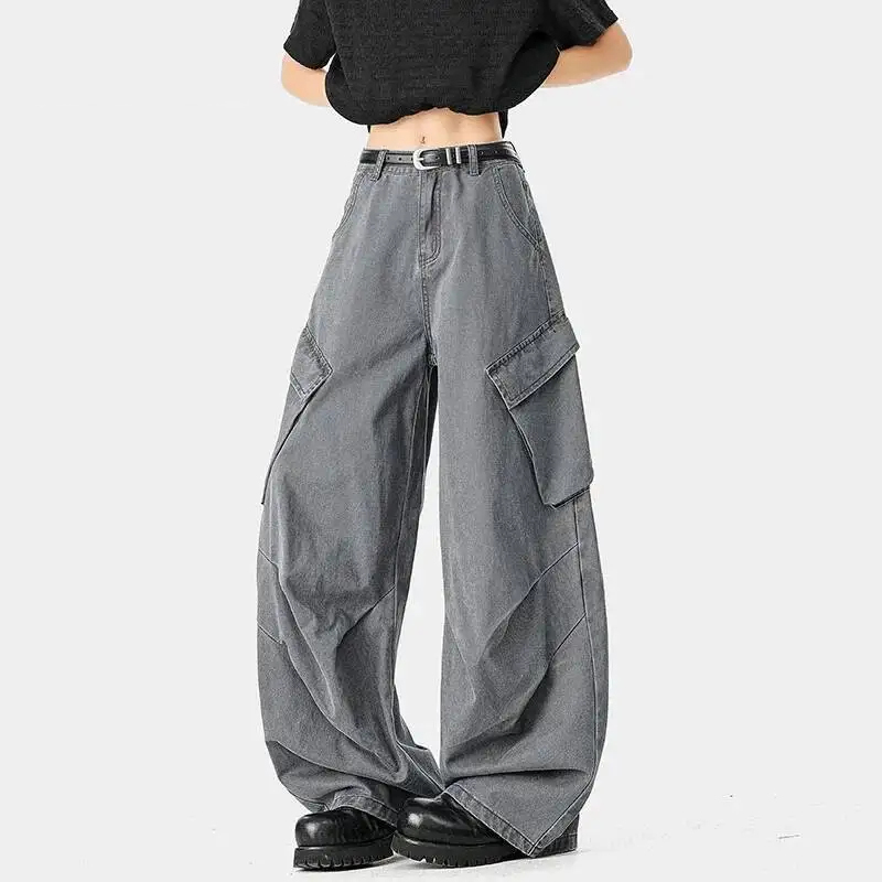 Streetwear Zipper - Pantalones Cargo de Mezclilla Premium para