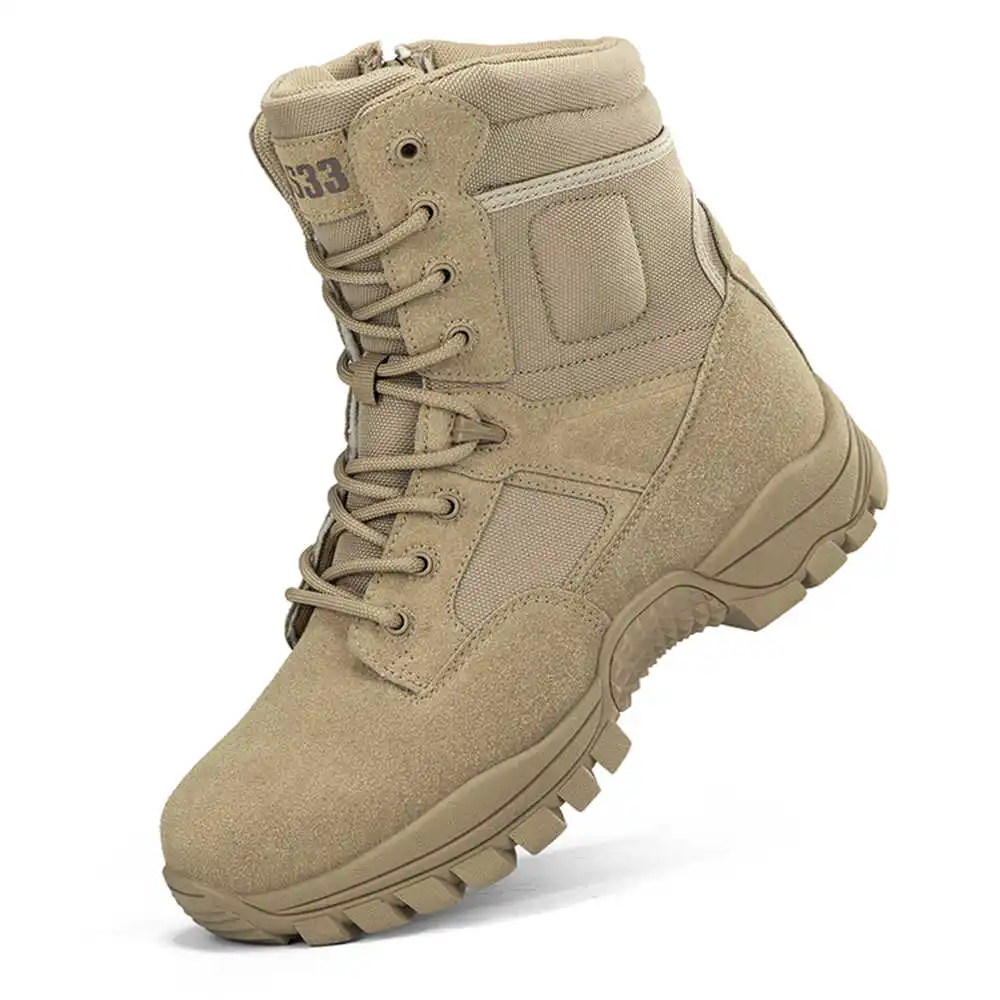 Streetwear Brand Drops - Botas de senderismo de cuero genuino
