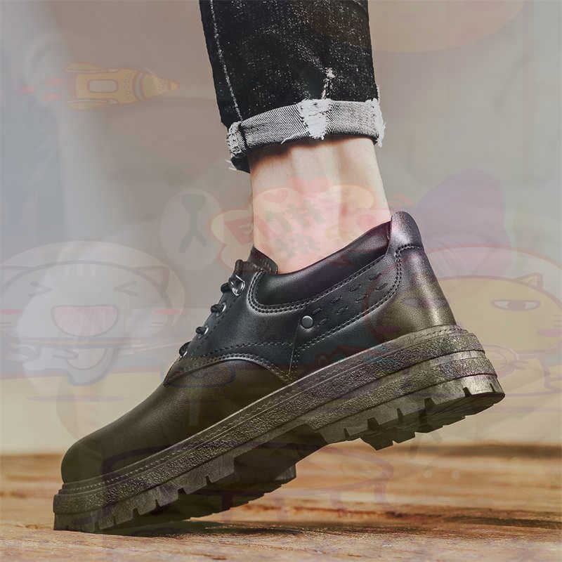 Streetwear Brand Drops - Zapatillas deportivas de cuero Natural oscuro