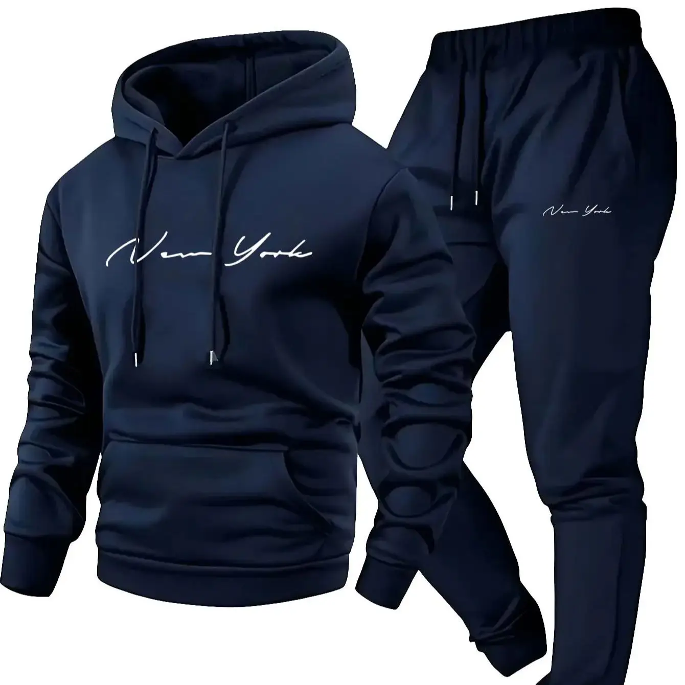 Streetwear Zipper - Conjunto de Sudadera con Capucha y