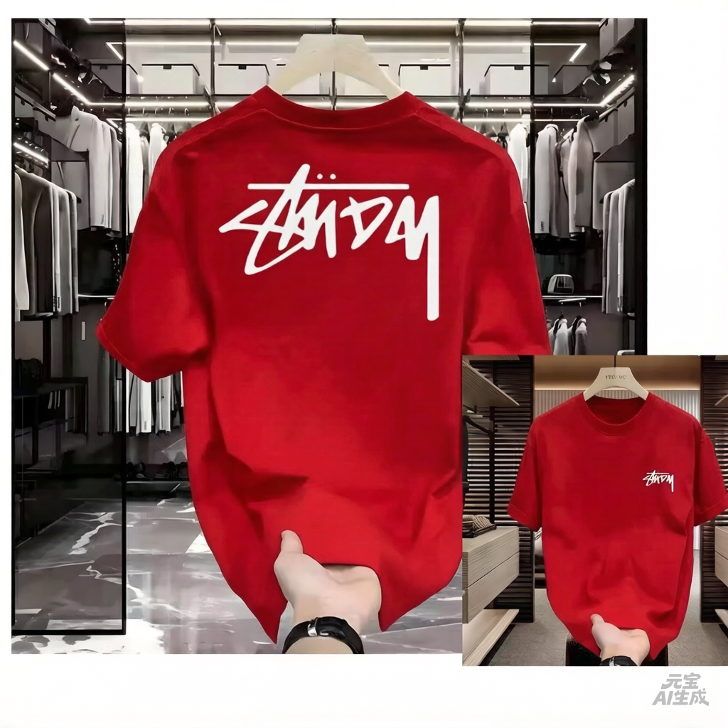 Streetwear Brand Korea - Camiseta de algodón con estampado de