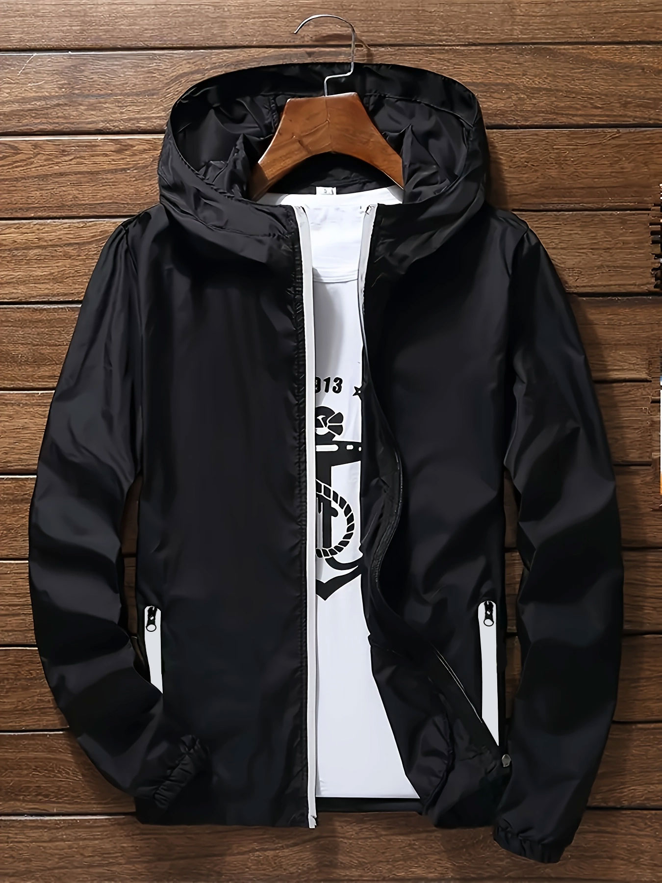 Streetwear Zipper - Chaqueta Cortavientos Ligera Premium para Hombre,