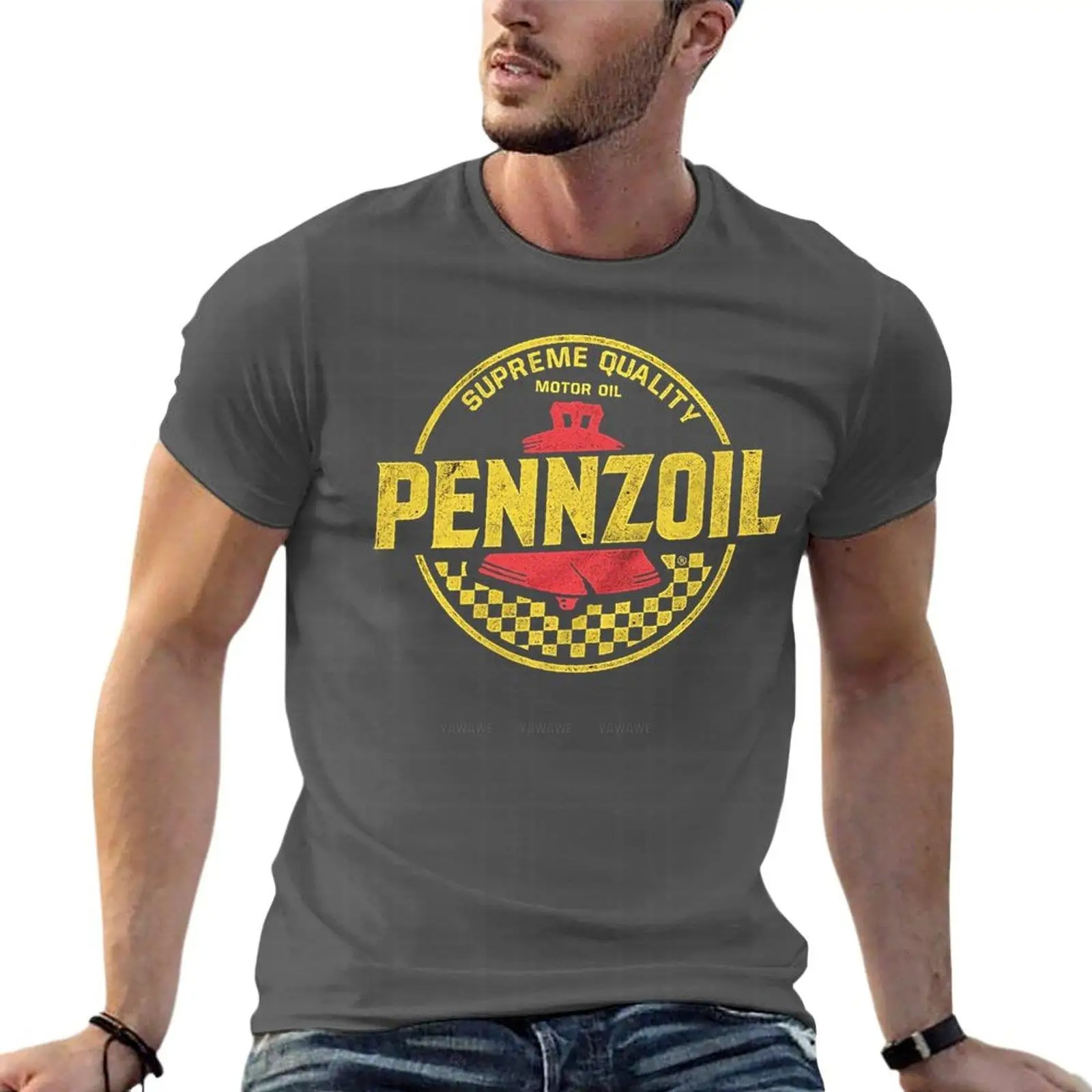 Streetwear Brand With A Logo - Camisetas desgastadas con Logo de aceite