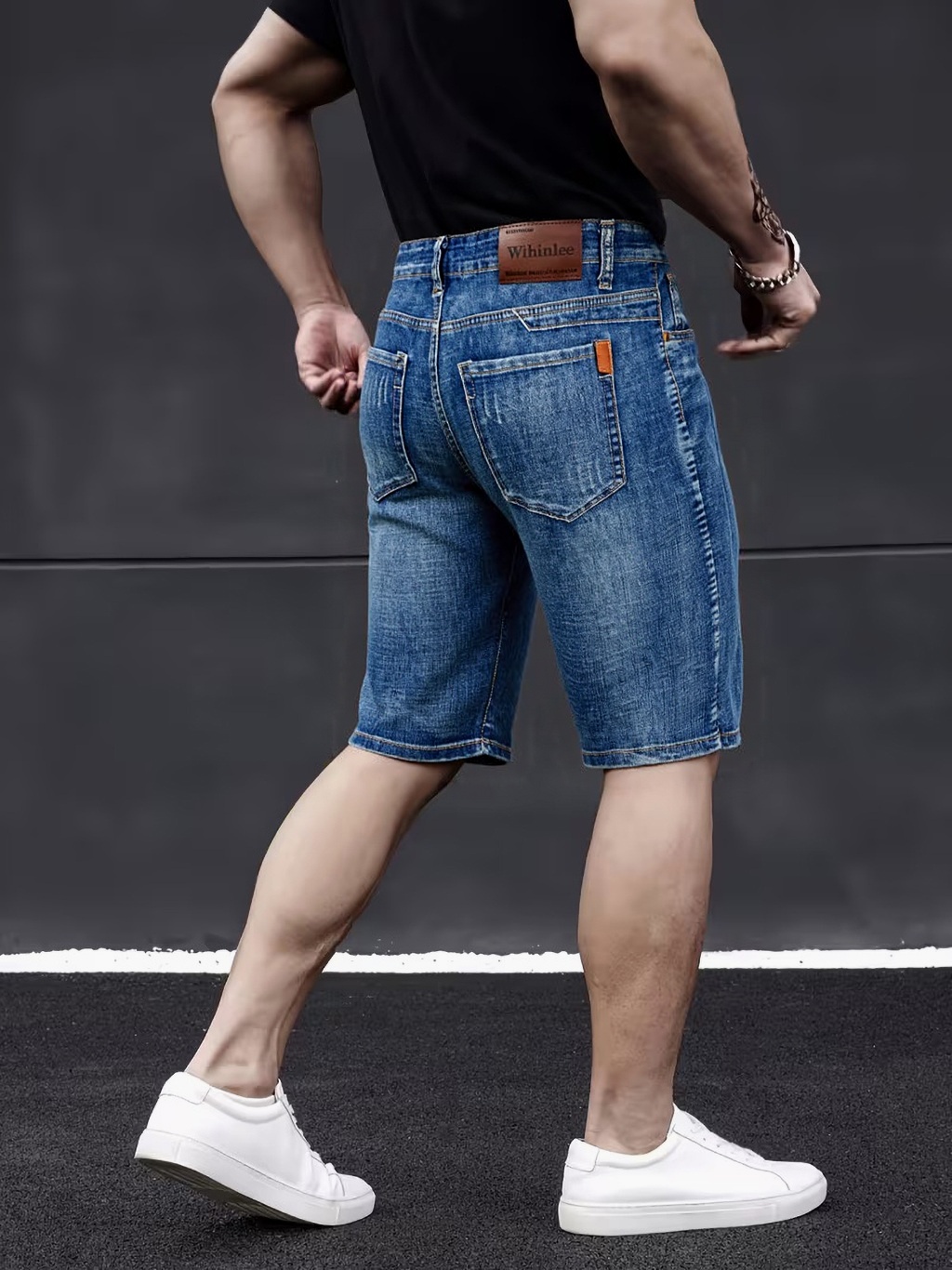 Streetwear Brand Shorts - Wthinlee, Nuevos Jeans Casuales para Hombre,