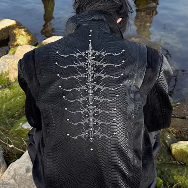 Chaqueta Negra para Hombre con - Streetwear Zipper reseña y precio