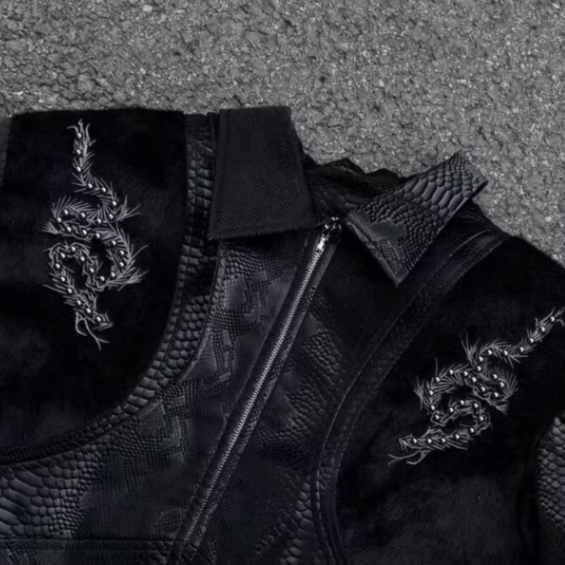 Chaqueta Negra para Hombre con - Streetwear Zipper reseña y precio