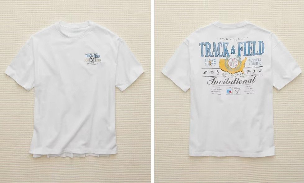 Camiseta Blanca Retro Estilo U - Streetwear Brand With A Logo reseña y precio