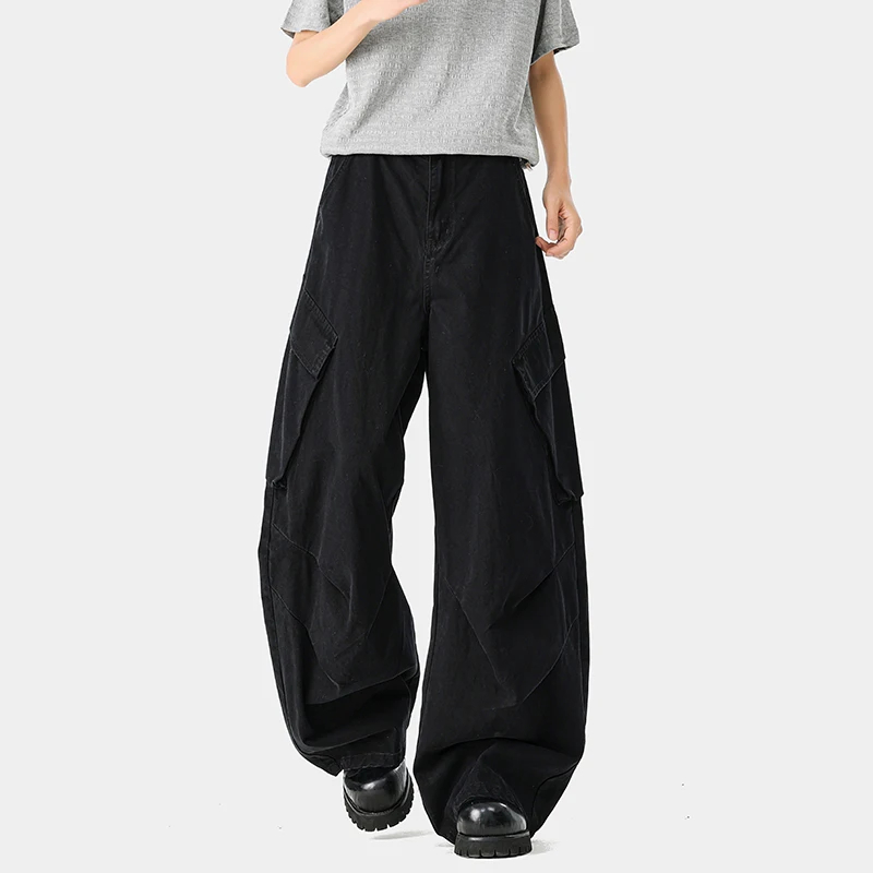 Pantalones Cargo de Mezclilla  - Streetwear Zipper reseña y precio