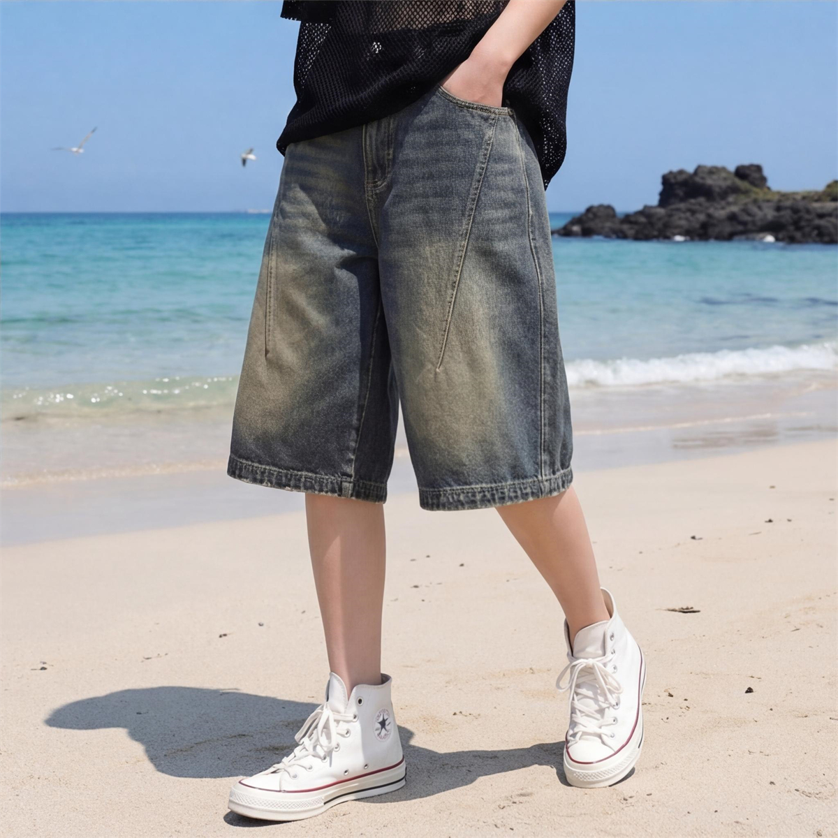 Shorts de Mezclilla Vintage co - Streetwear Brand Shorts reseña y precio