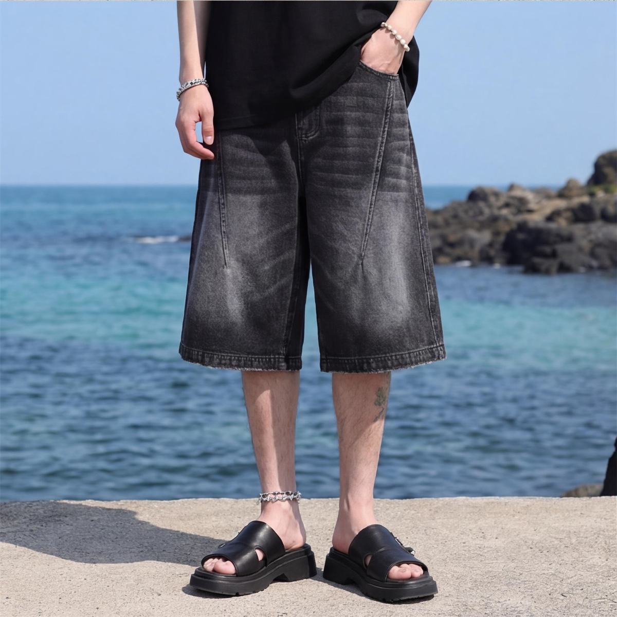 Shorts de Mezclilla Vintage co - Streetwear Brand Shorts reseña y precio