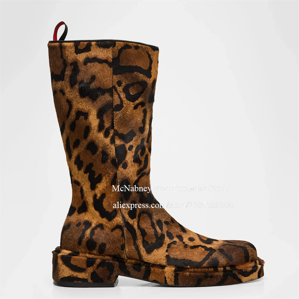 Botas de media pantorrilla par - Streetwear Zipper reseña y precio