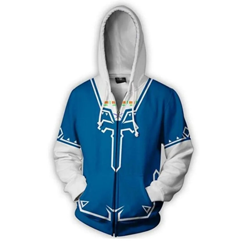 Cosplay Legend Zelda Link crem - Streetwear Zipper reseña y precio