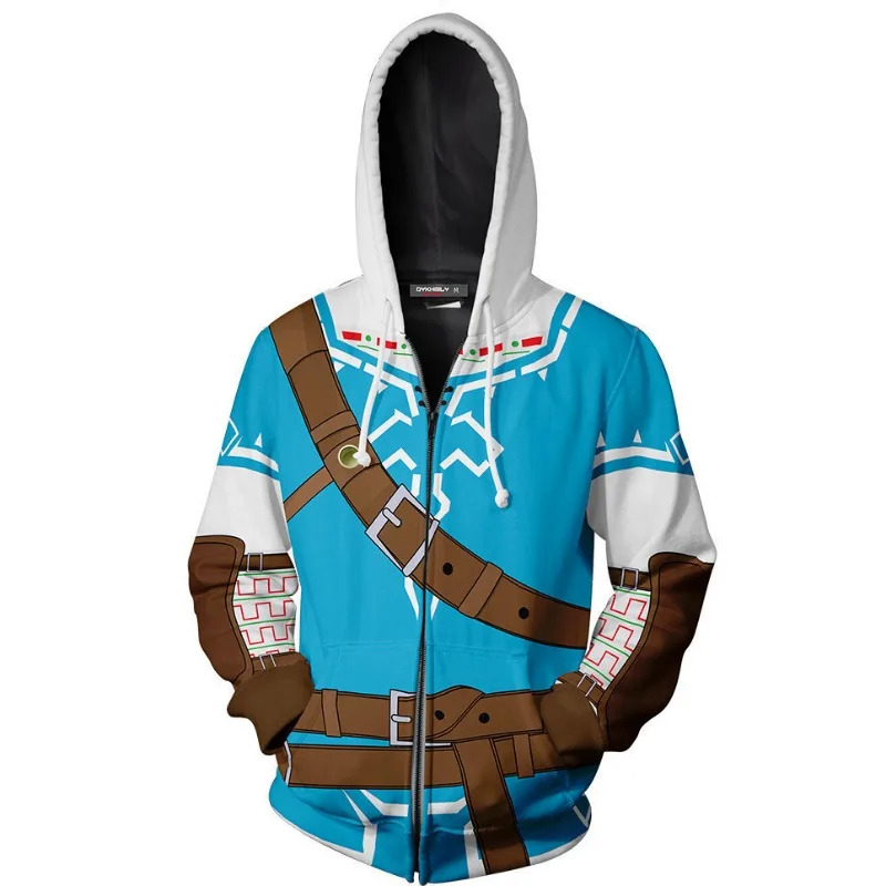 Cosplay Legend Zelda Link crem - Streetwear Zipper reseña y precio
