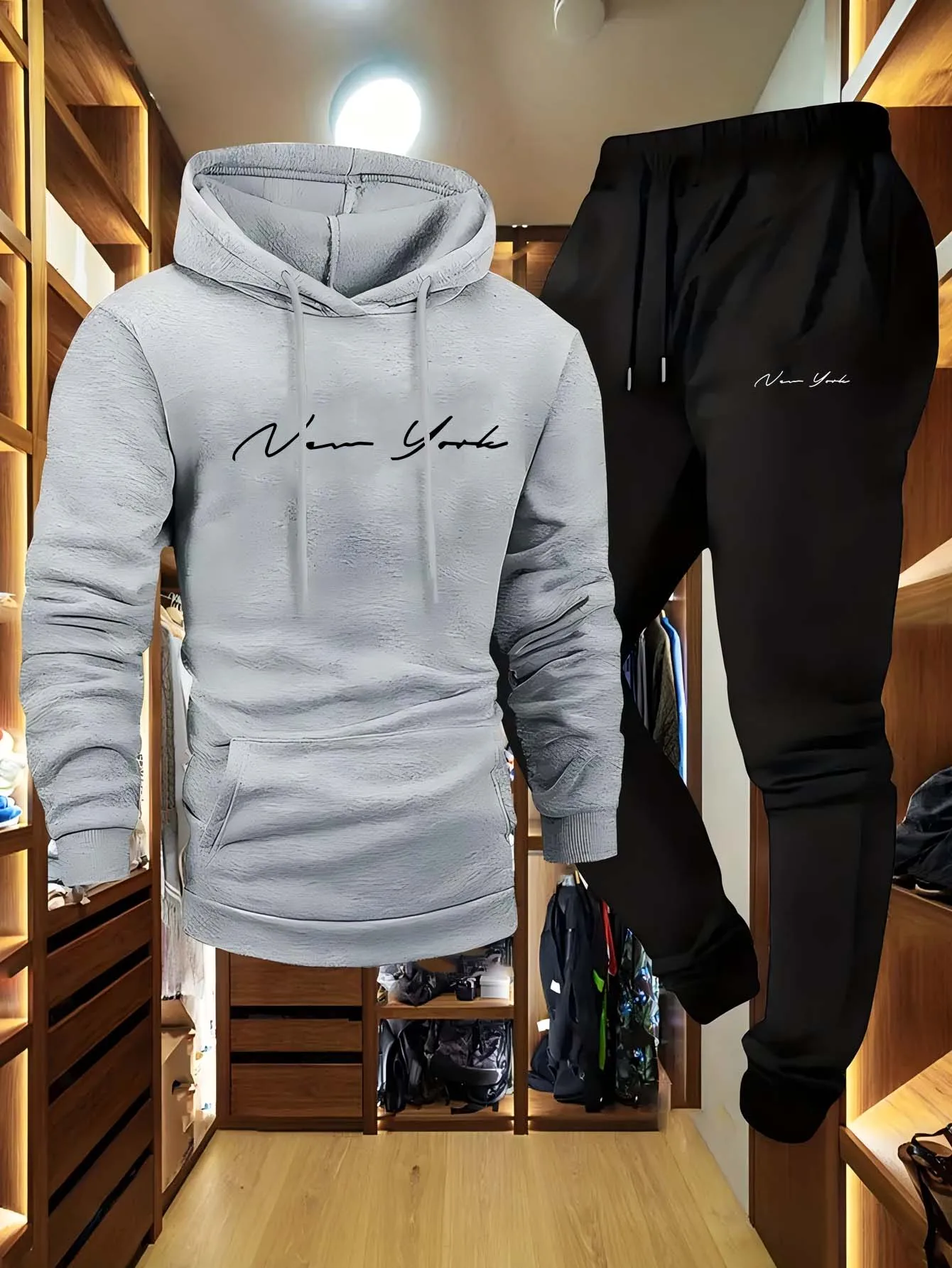 Conjunto de Sudadera con Capuc - Streetwear Zipper reseña y precio