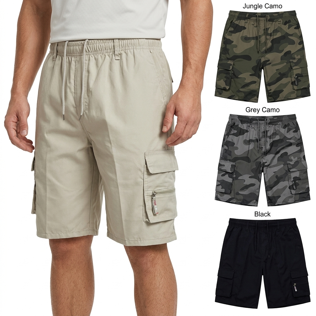 Pantalones Cortos Cargo para H - Streetwear Brand Shorts reseña y precio