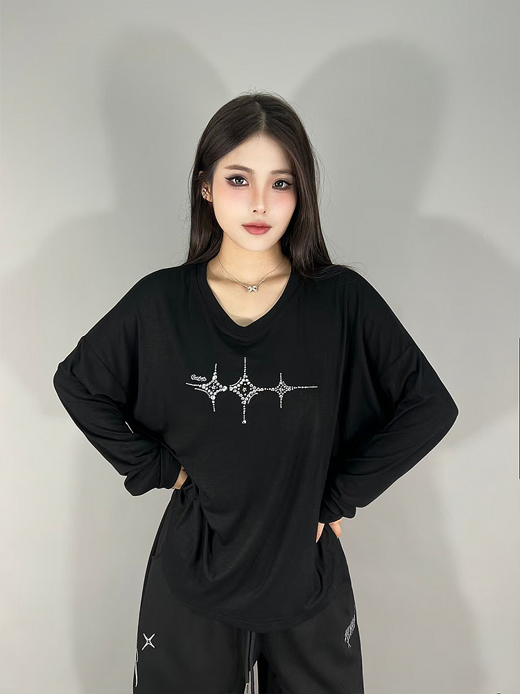 Camiseta Holgada de Manga Larg - Streetwear Brand With A Logo reseña y precio