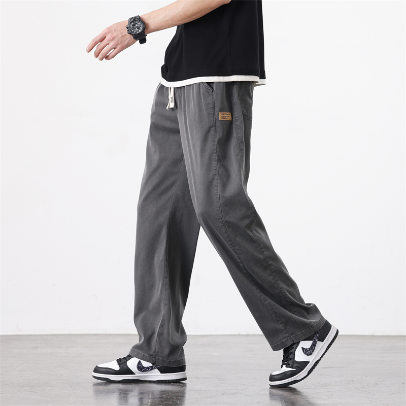 OUSSYU-pantalones de tela Lyoc - Streetwear Brand Korea reseña y precio