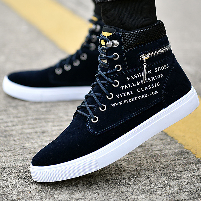 Zapatillas altas negras con co - Streetwear Zipper reseña y precio
